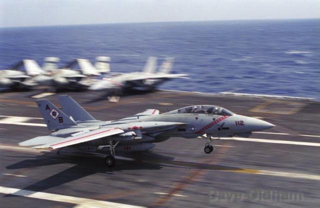 F-14 catches the wire